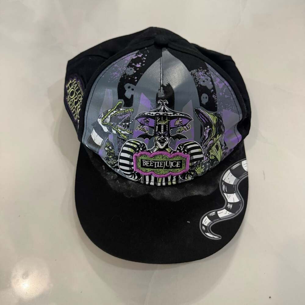 Universal Studios Halloween Horror Nights Beetlejuice Snapback Hat Cap